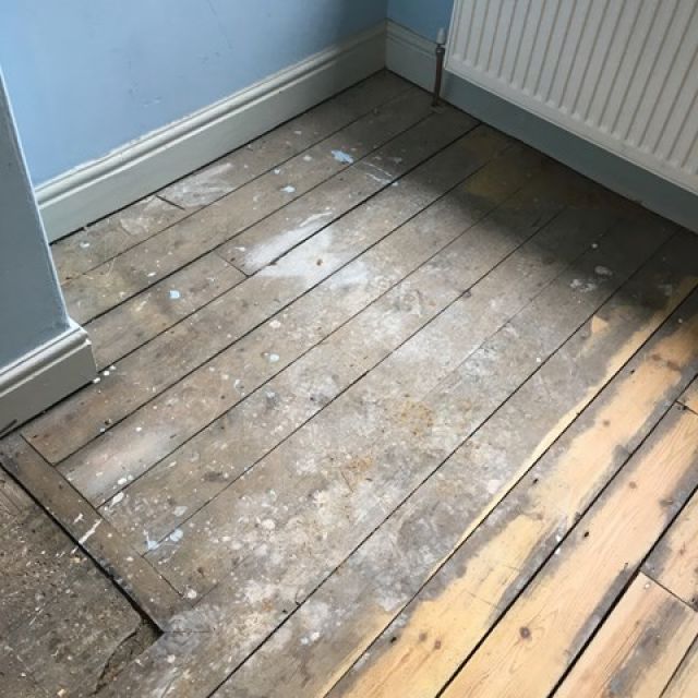 Wood Floor Cleaning Before